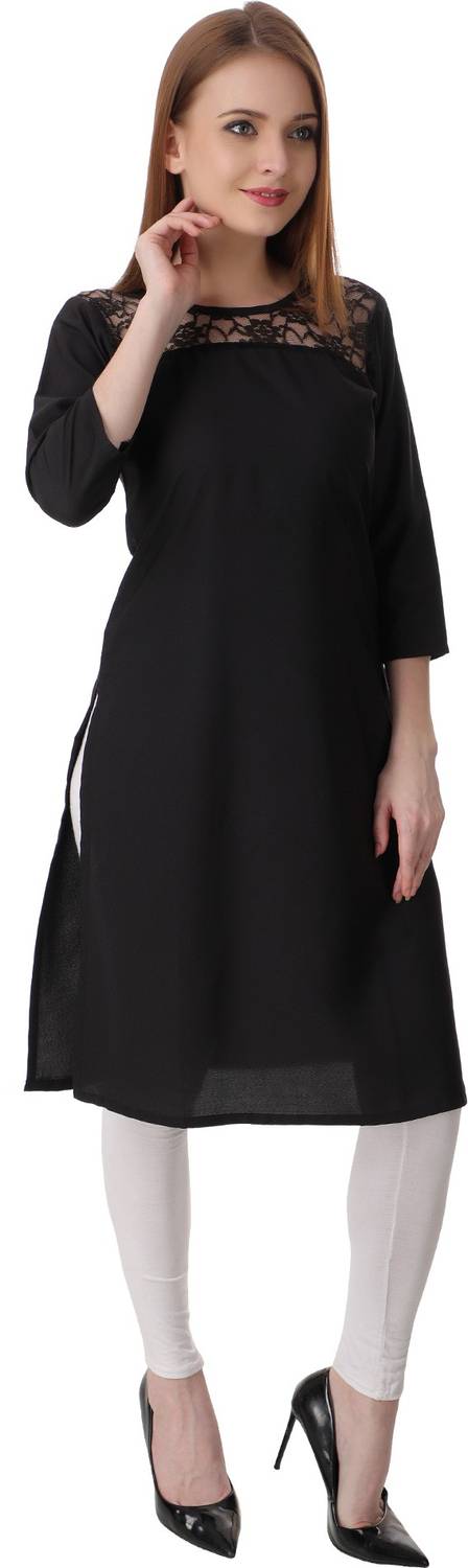 aayesha enterprises Women Solid Straight Kurta