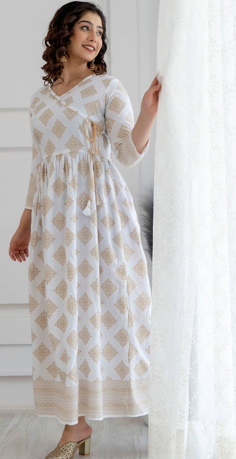 Surhi Women Floral Print Anarkali Kurta