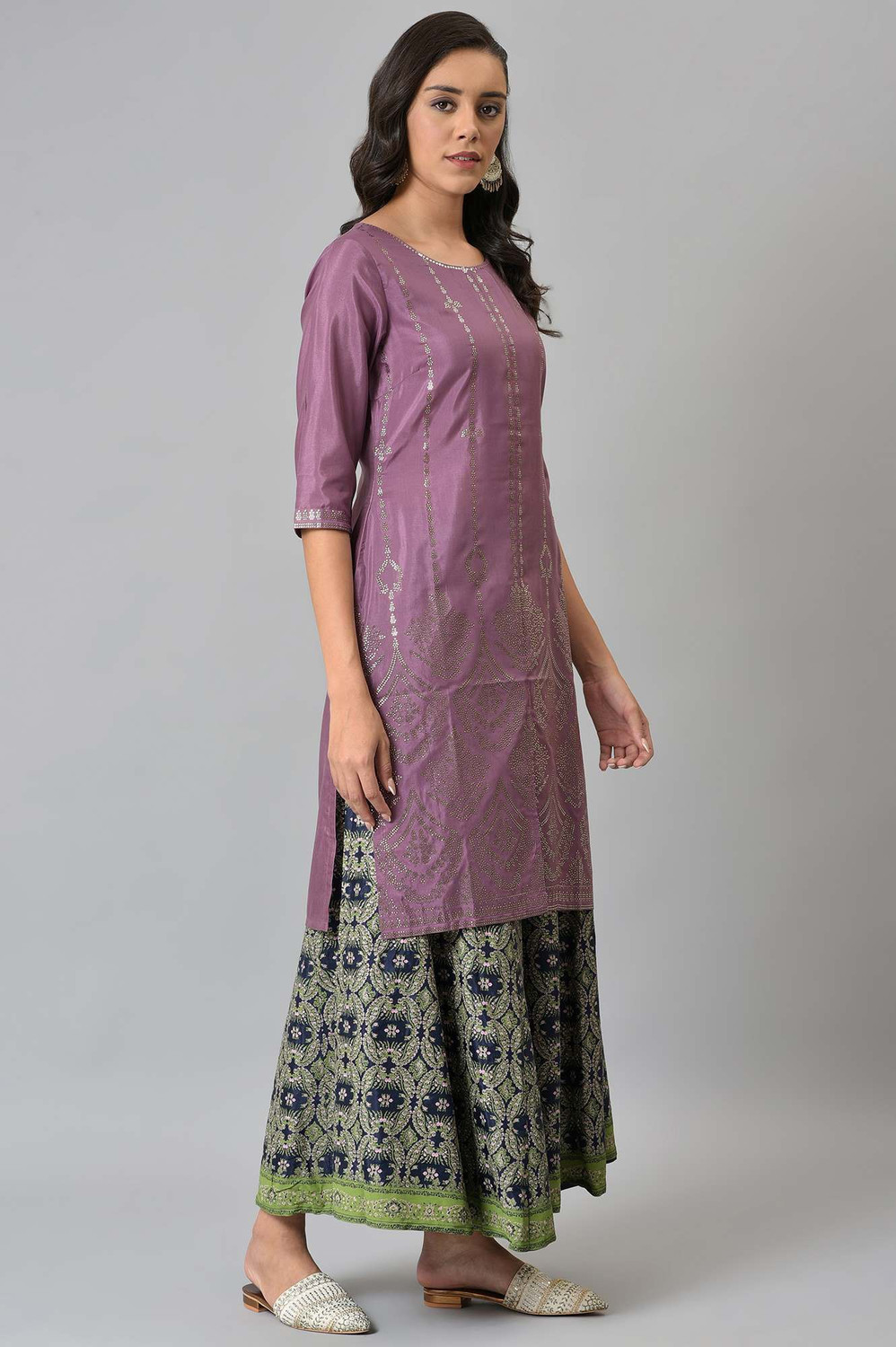 Image of W Women Printed Straight Kurta