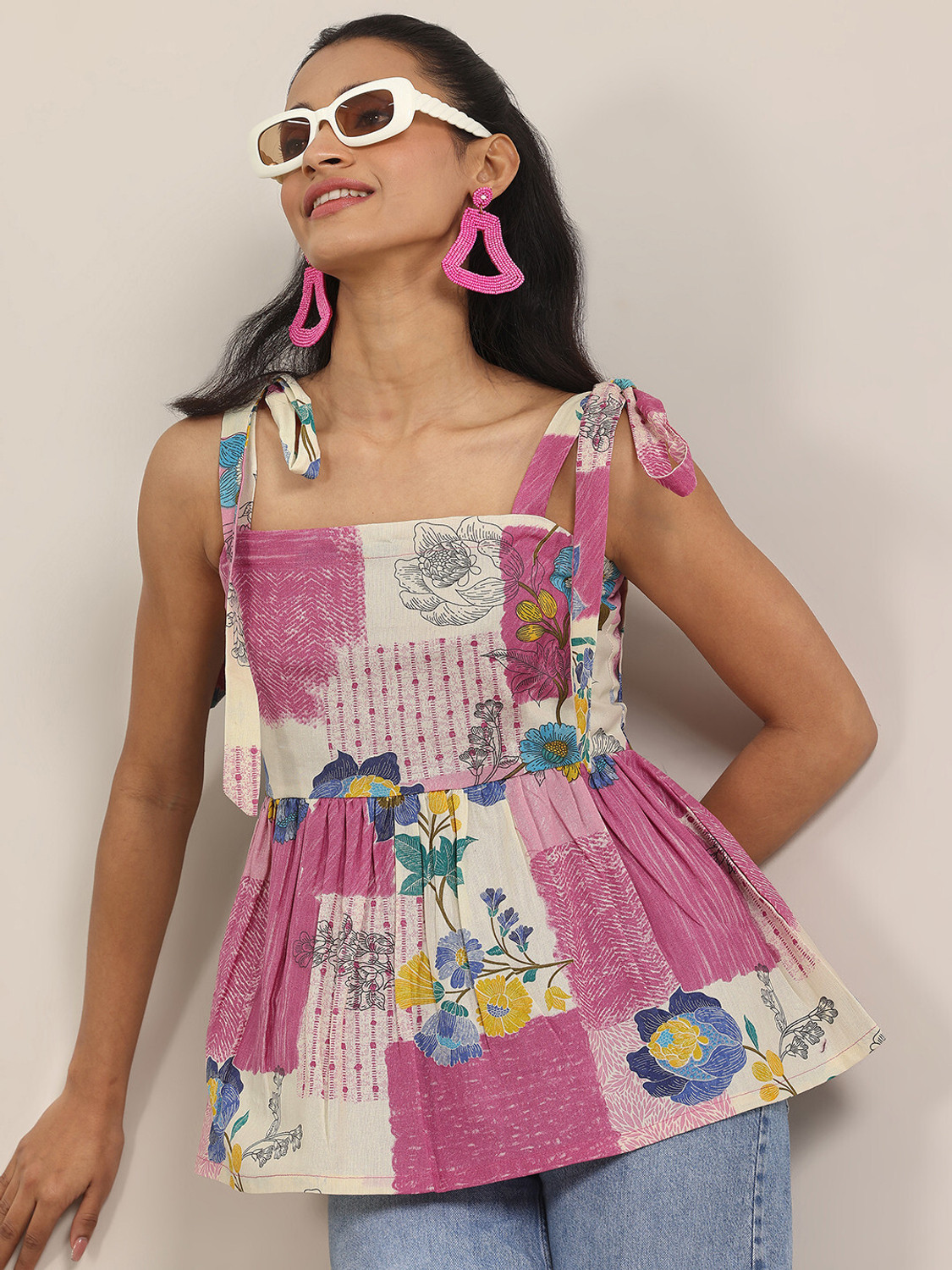 Image of LIBAS Women Printed Anarkali Kurta