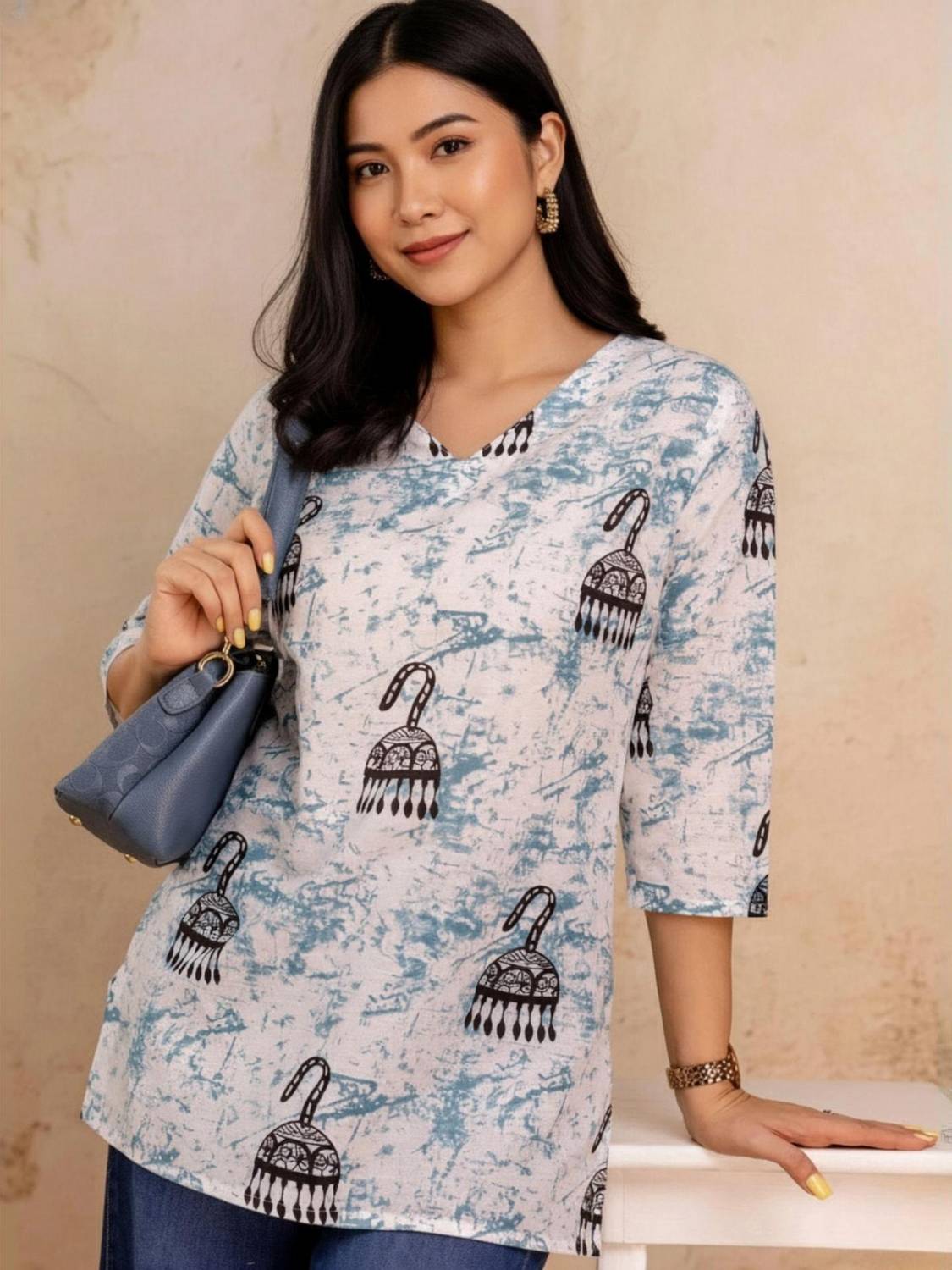 Surhi Women Printed Straight Kurta