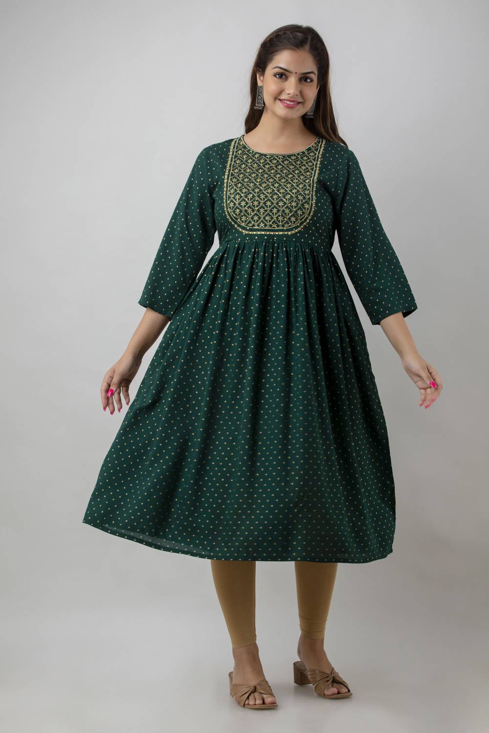 ANANDITA Women Embroidered Anarkali Kurta