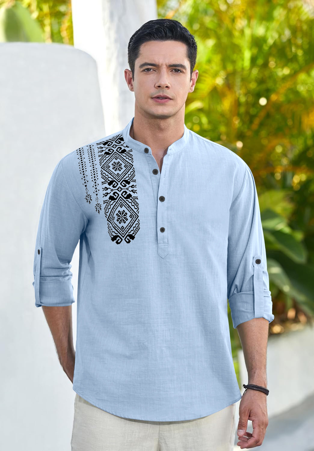 Image of SENDBURG Men Printed Tunic Kurta