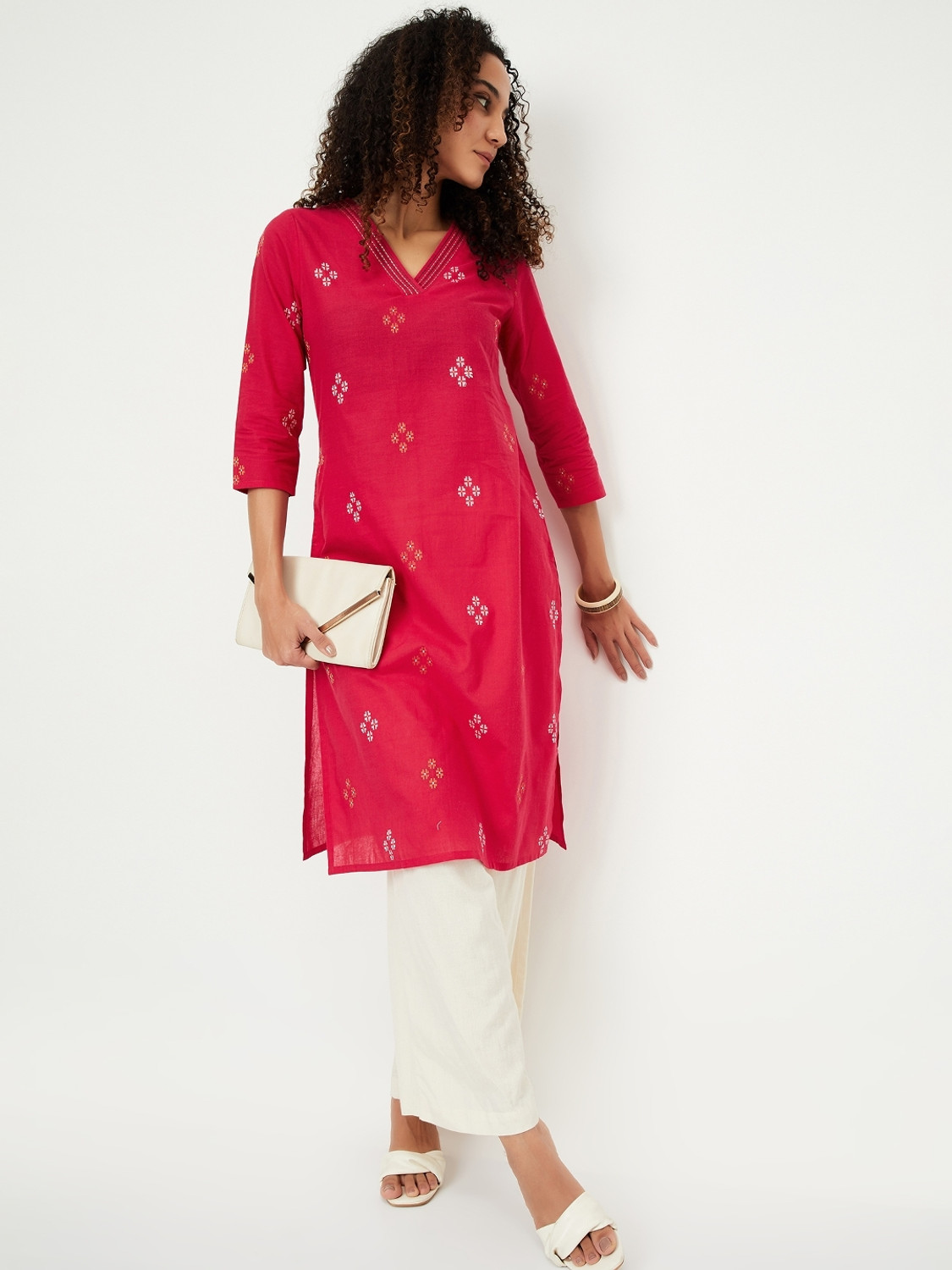 Image of MAX Women Printed A-line Kurta