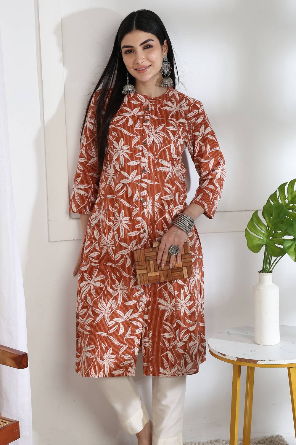 MIRCHI FASHION Women Printed, Floral Print, Embroidered Pure Cott