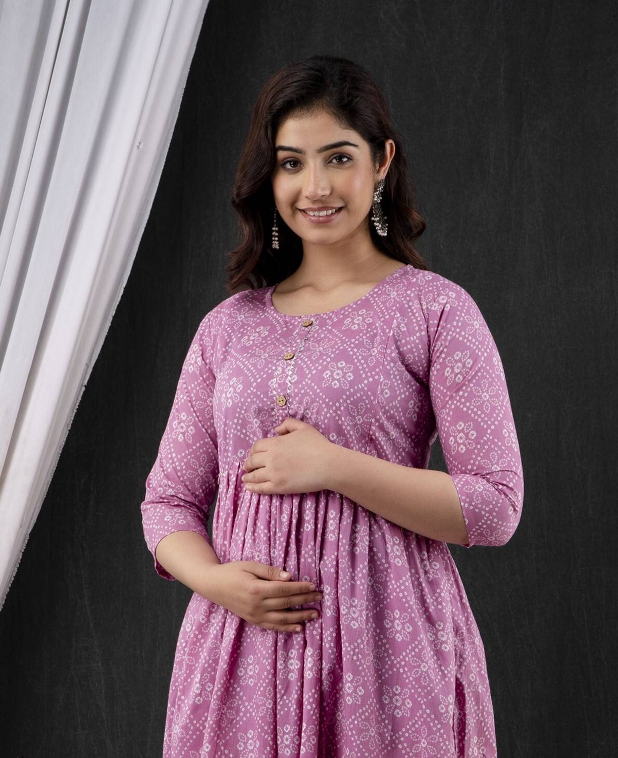 Mialo fashion Women Printed Cotton Rayon Anarkali Kurta (Multicol