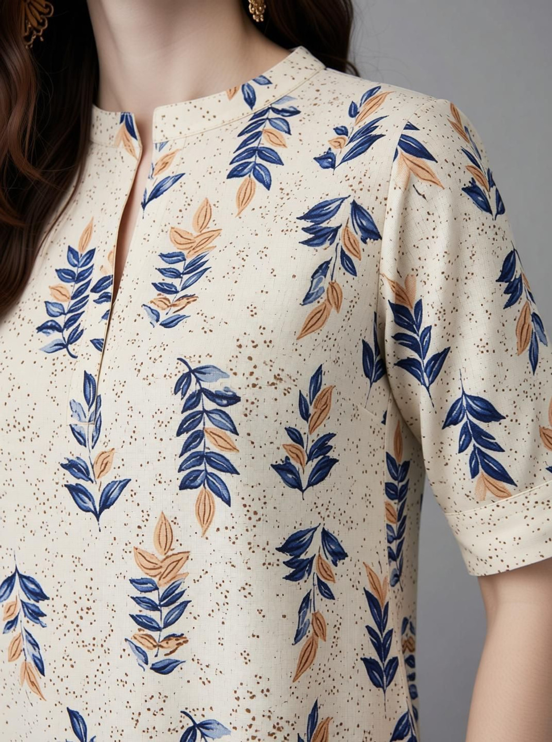 Image of BHADRIYAA Women Self Design Straight Kurta