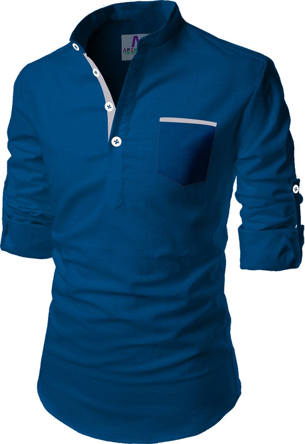 Apektra Men Solid Straight Kurta