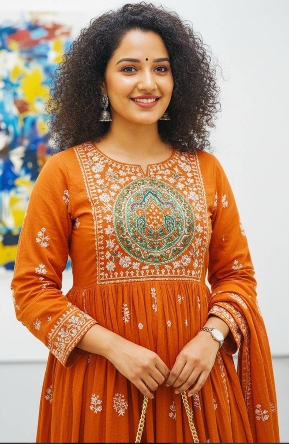 Vastraa Embroidered Anarkali Kurta - Image 2
