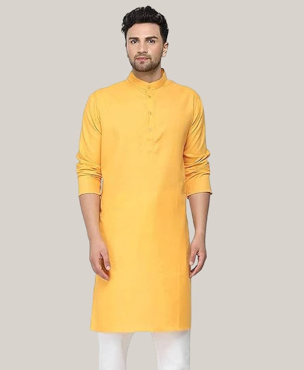 balajiis Men Solid Straight Kurta