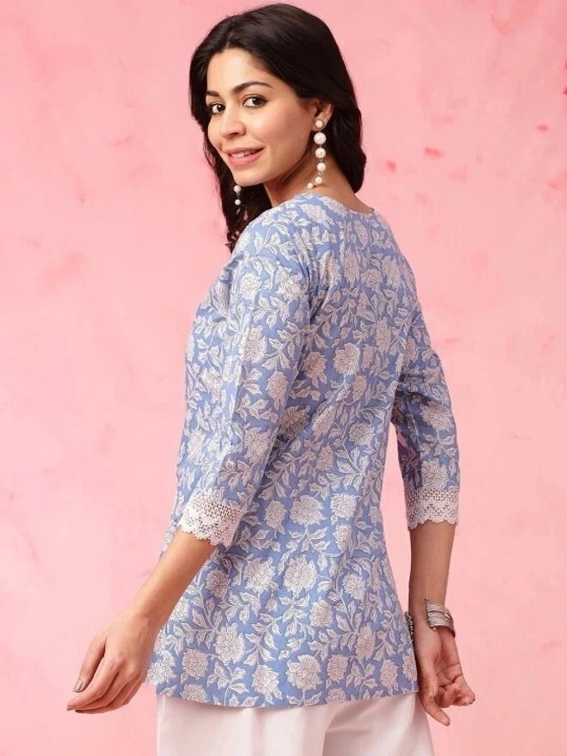 Image of Mahira's Comfort Women Floral Print A-line Kurta