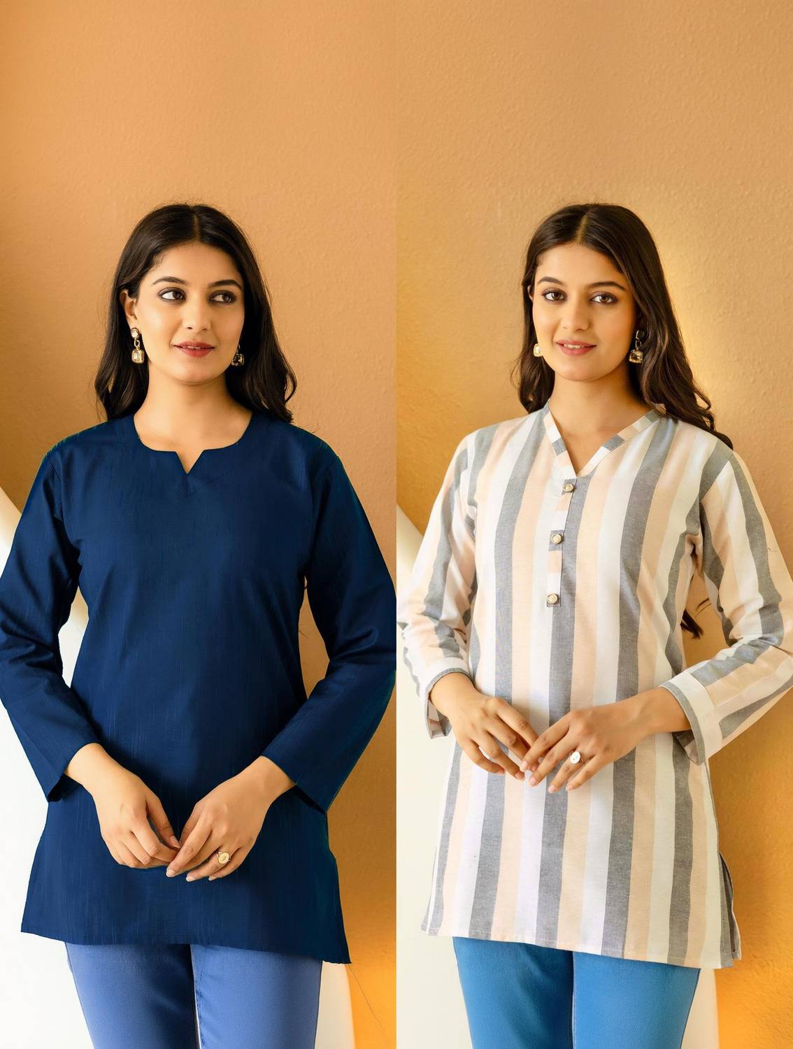 BILANZA Women Striped Straight Kurta