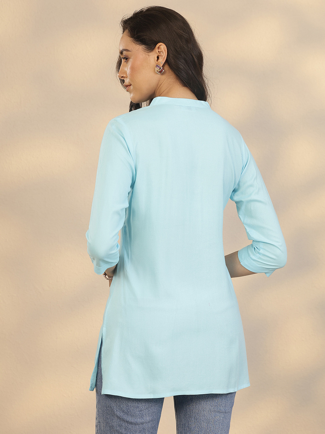 Image of LIBAS Women Embroidered Straight Kurta