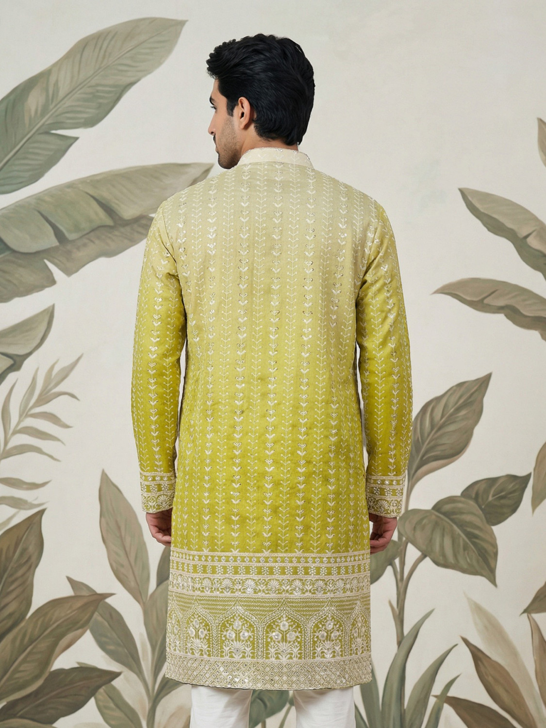 Image of Jompers Men Embroidered Straight Kurta
