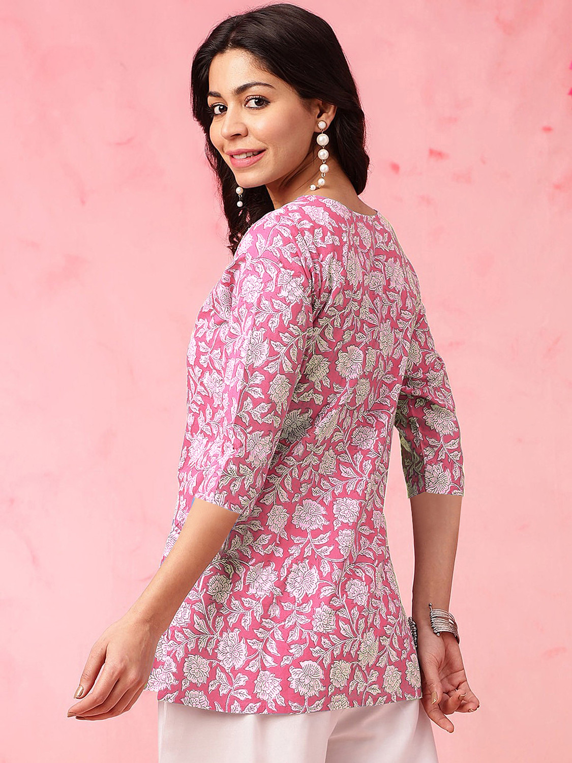 Image of EthnicBasket Women Printed Tunic Kurta