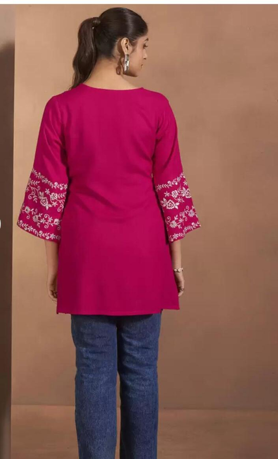 Image of Emica Women Embroidered Straight Kurta