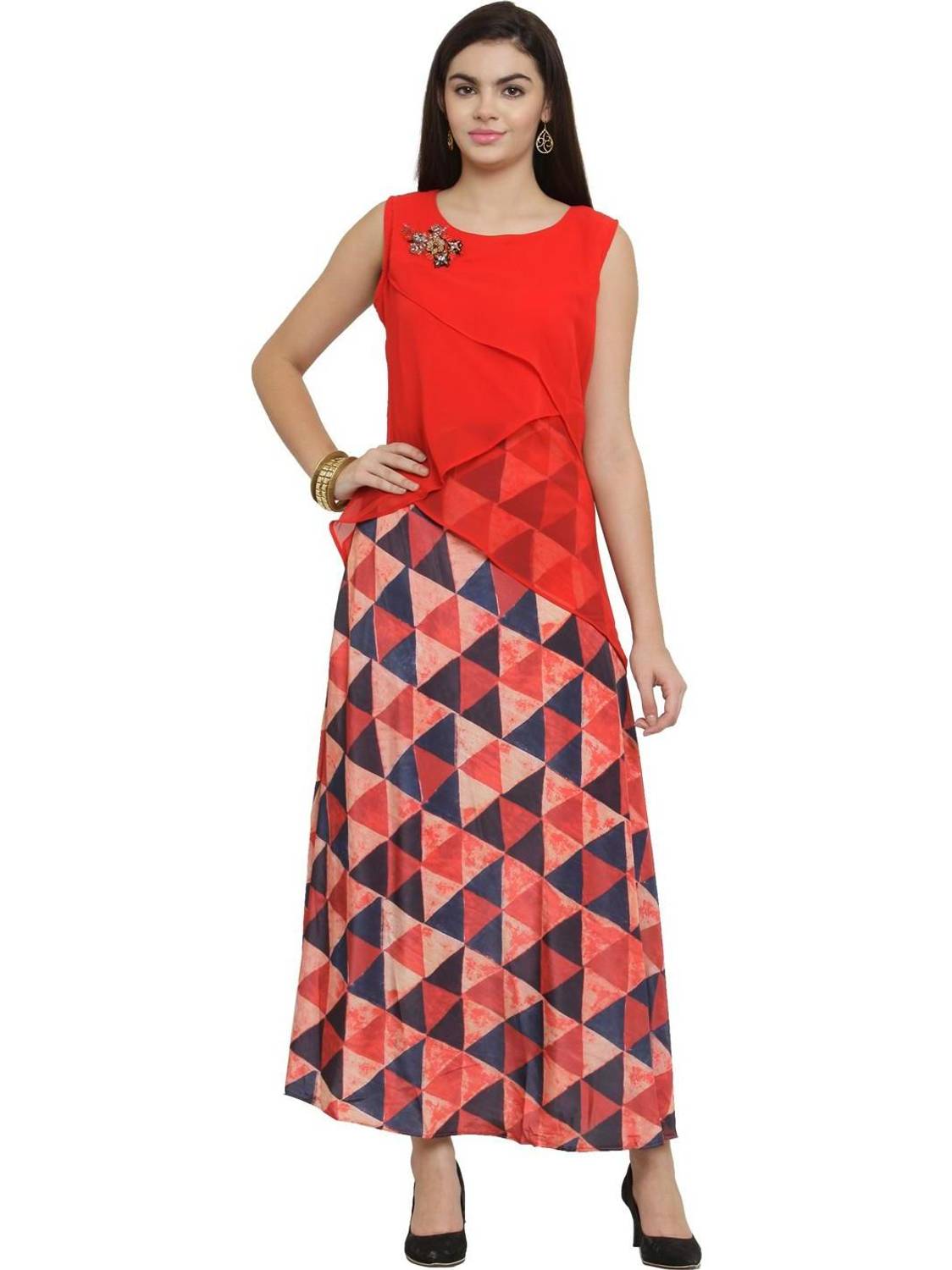 AD4U Women Solid Straight Kurta
