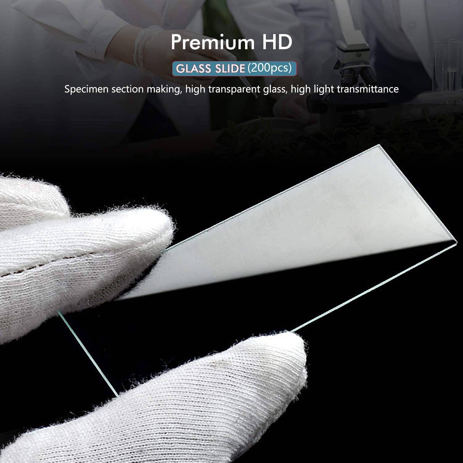Apex Labs Microscope Glass Slides (50 slides) 75 X 25 X 1.4 mm