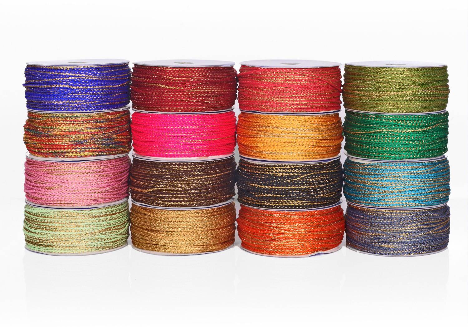 GWELS 7 Multy Colour Dori Lace Reel Pack of 16 - Image 4