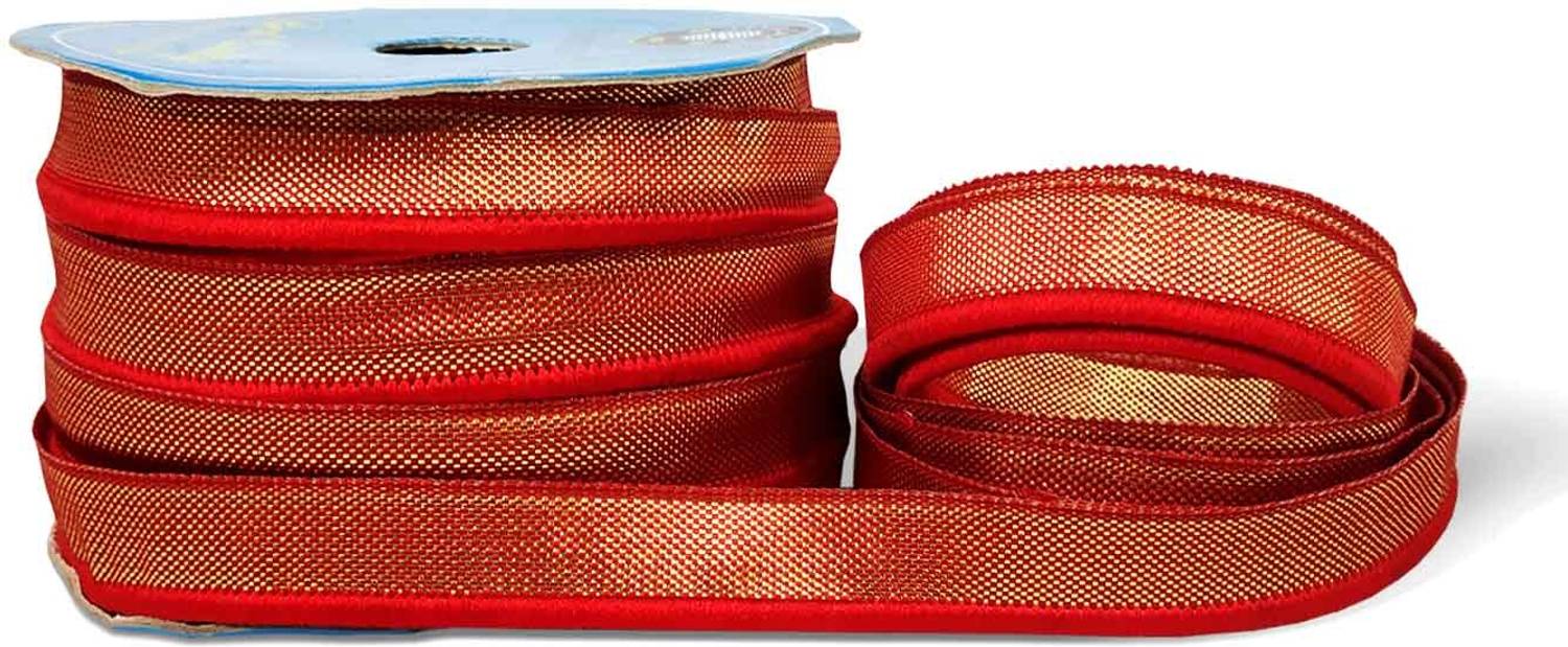 Airtick CWG0441-01 (1.3cm X 18 Mtr) Red Dori Zari Piping Gota Trim Lace For Dresses Embellishment Lace Reel