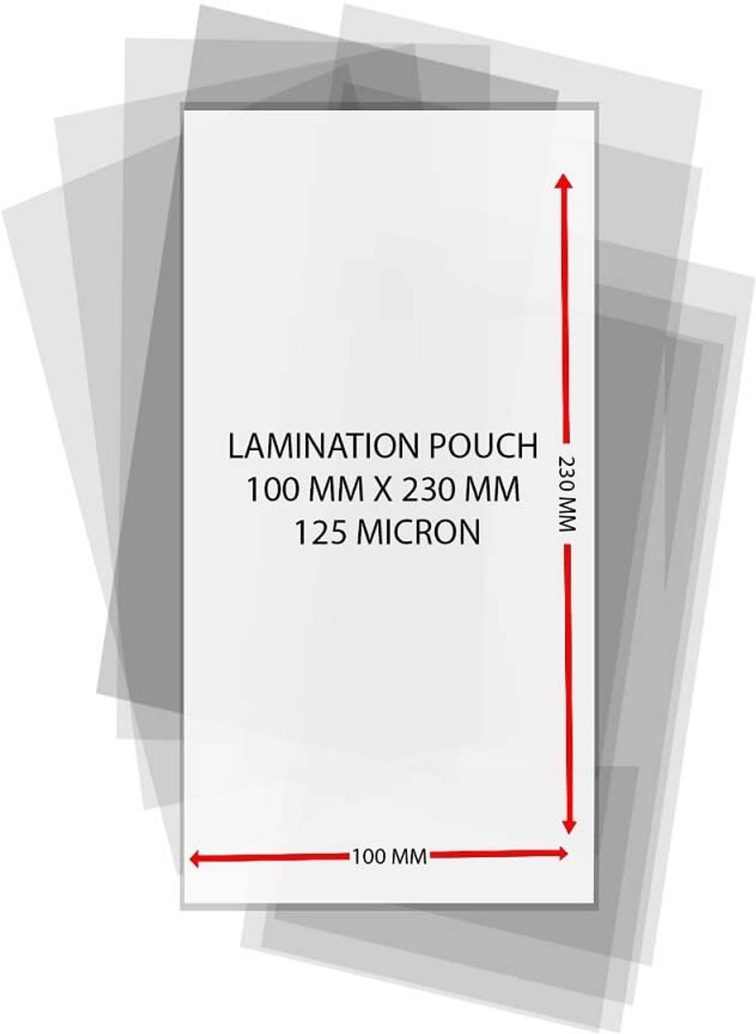 canoff Aadhar Card Size Ultra Glossy Clear Thermal Lamination Pouch - Image 3