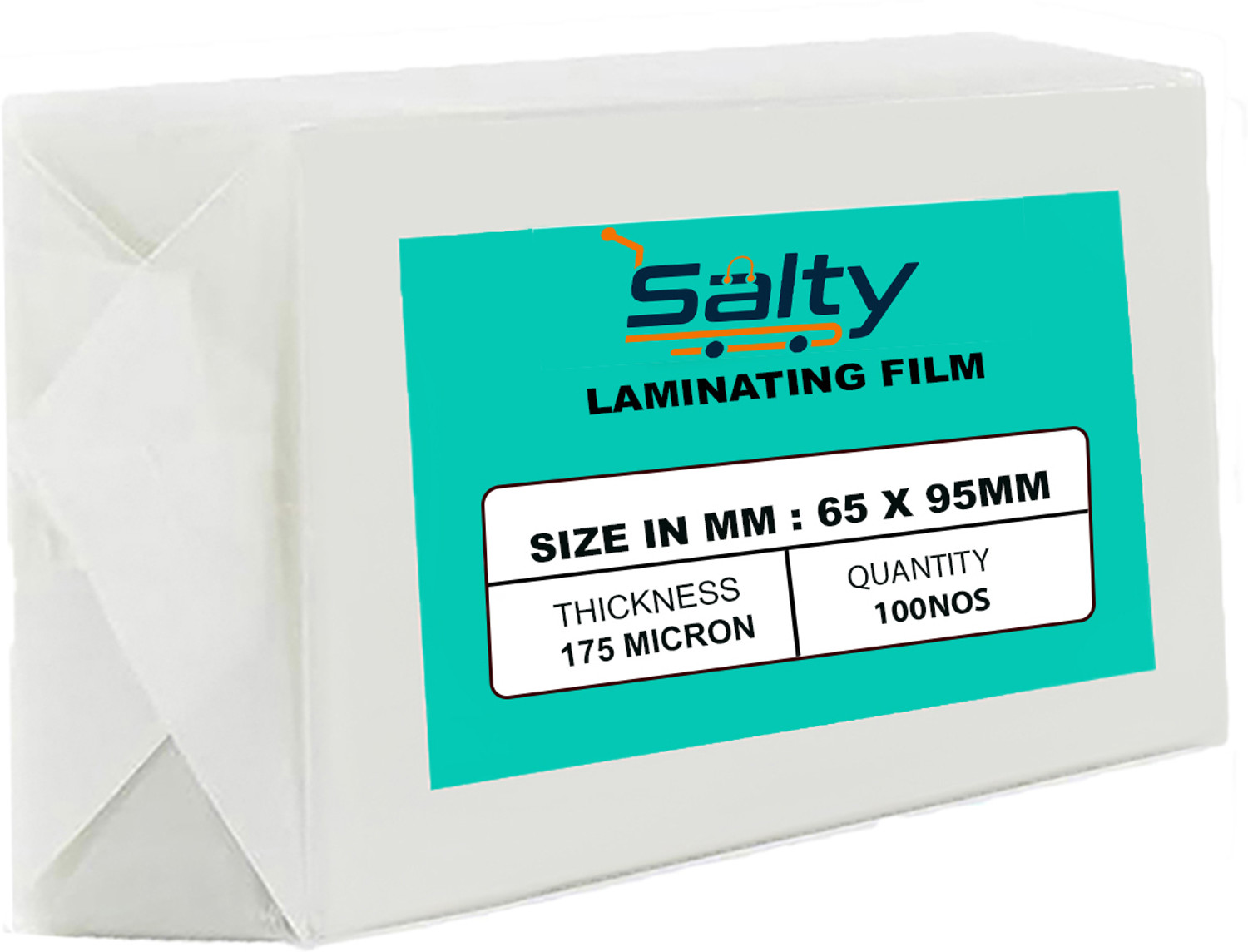 Image of Salty Best Quality Thermal Lamination Pouch Size 65 mm x 95 mm ID Badge Laminating Sheet