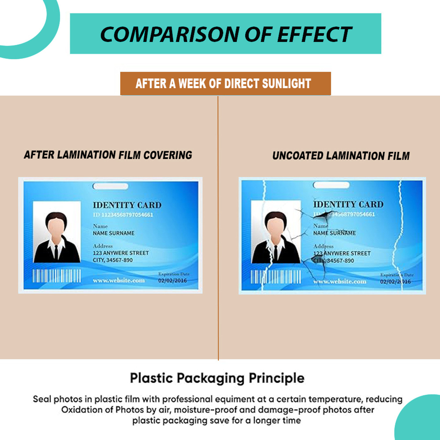Image of Salty Best Quality Thermal Lamination Pouch Size 65 mm x 95 mm ID Badge Laminating Sheet