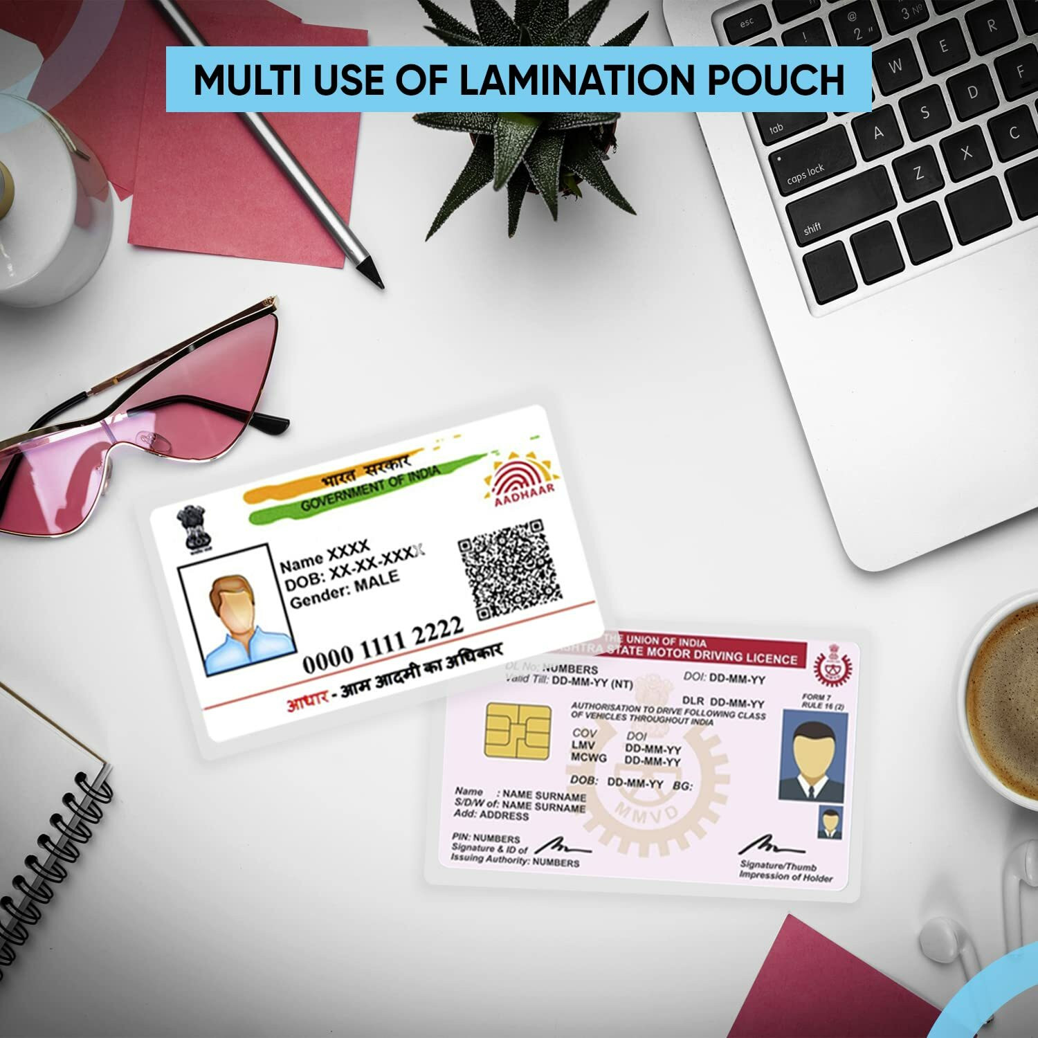 Image of NetCost 70X100 ID Badge Laminating Sheet