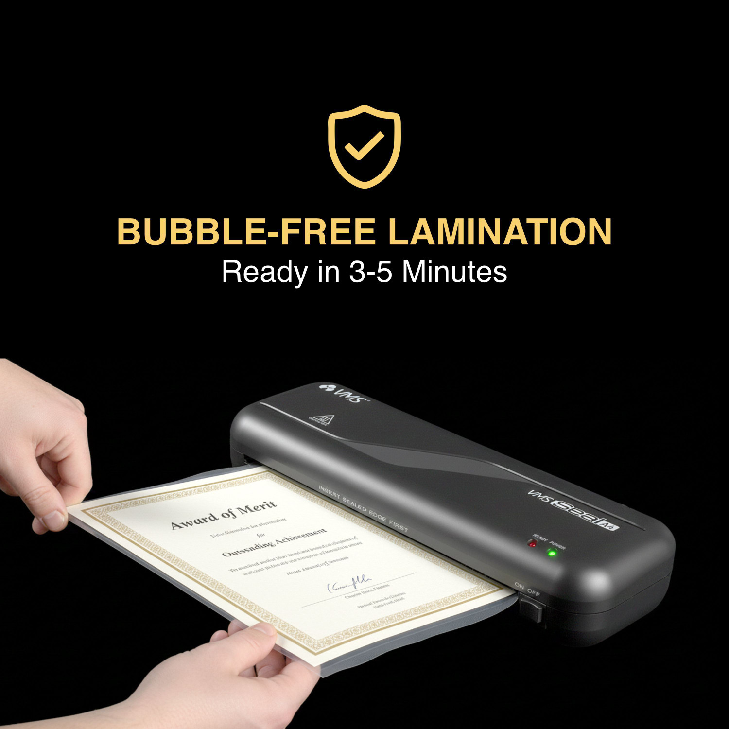 Image of VMS Seal A4 Hot Lamination Machine for Home & Office | 8.3 inch Lamination Machine