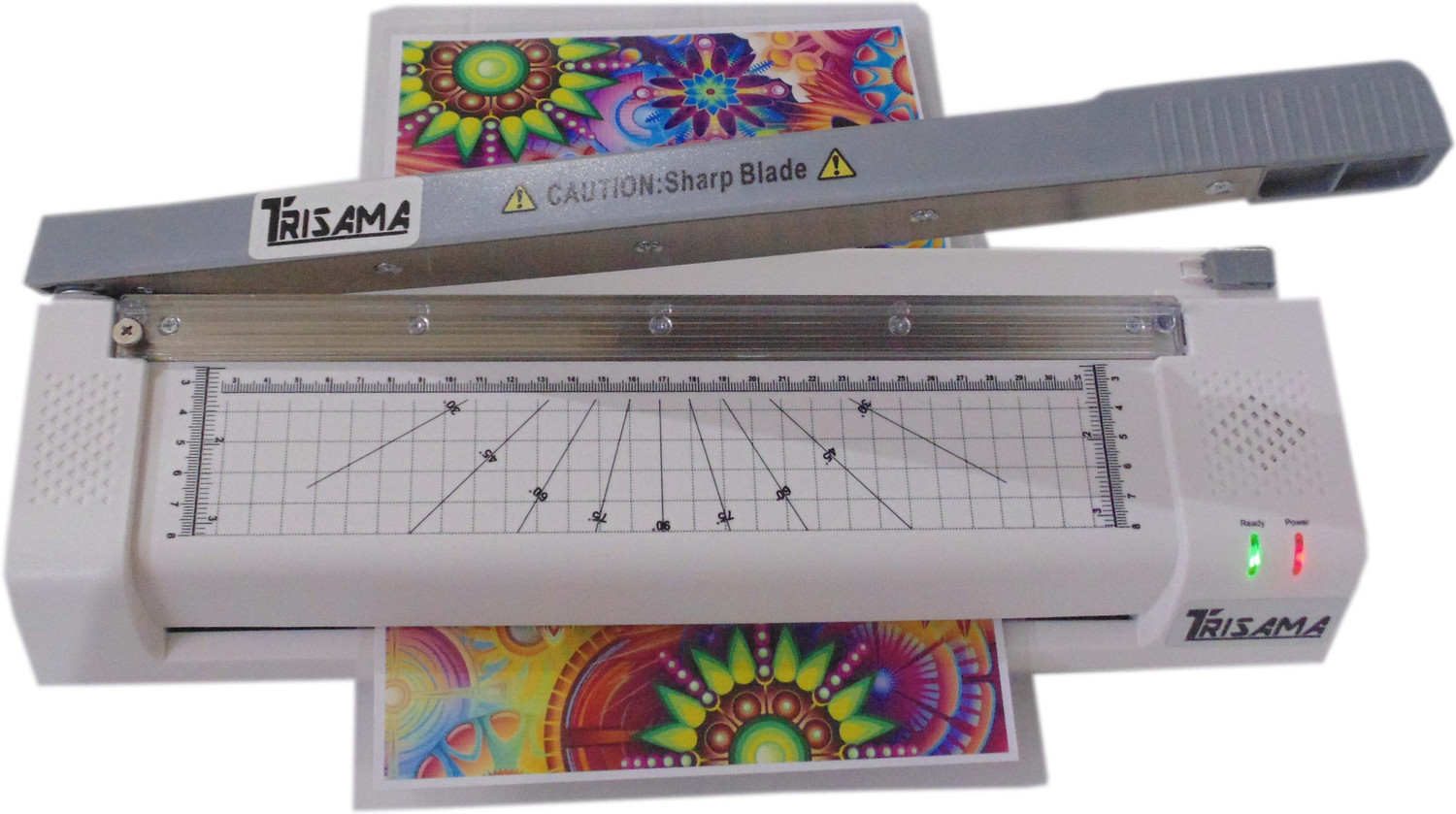 Image of TRISAMA A3 /A4 /A5 /A6 /ID CARD Size Multi Use Laminator with Paper Cutter & Corner Rounder 13 inch Lamination Machine