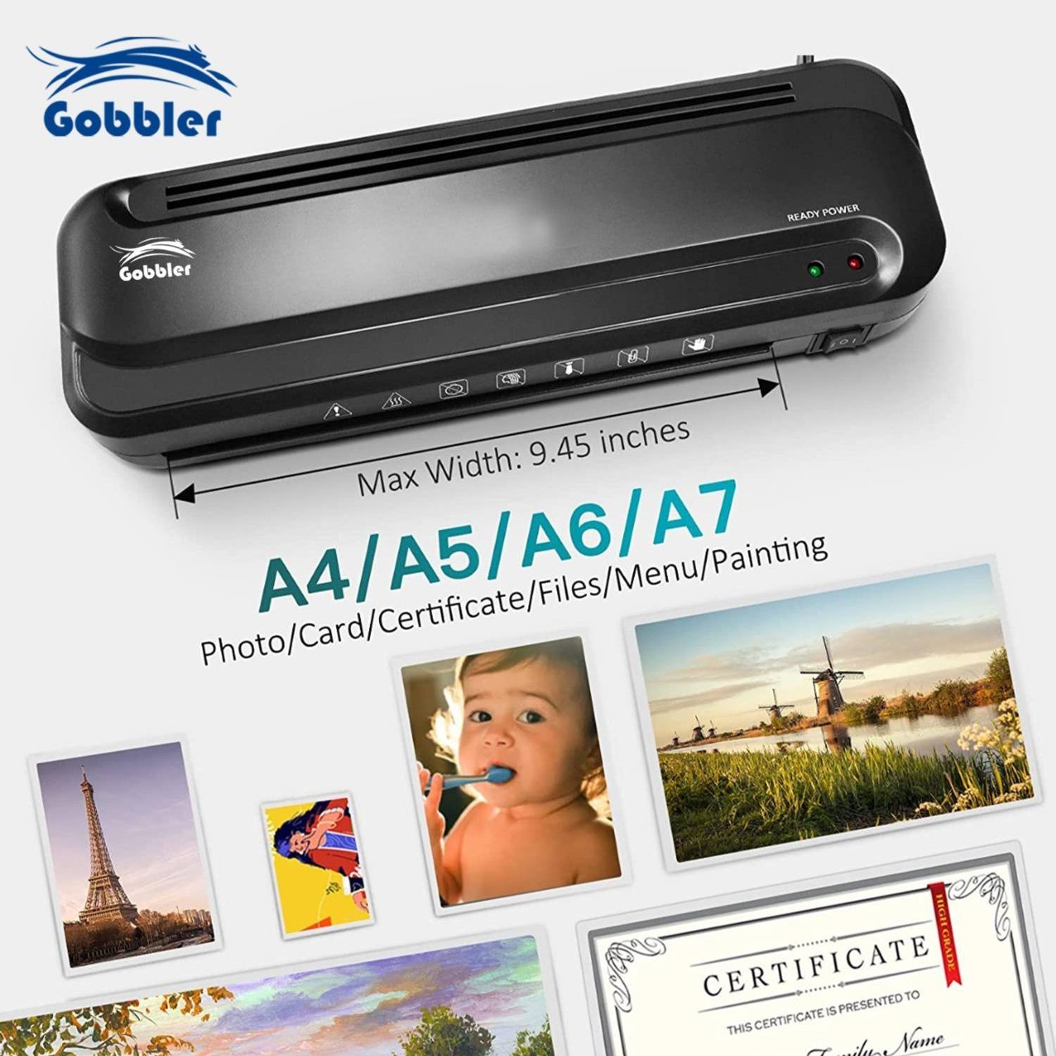 GOBBLER A4 9 inch Hot Laminator (GB-200-PL) - Image 3
