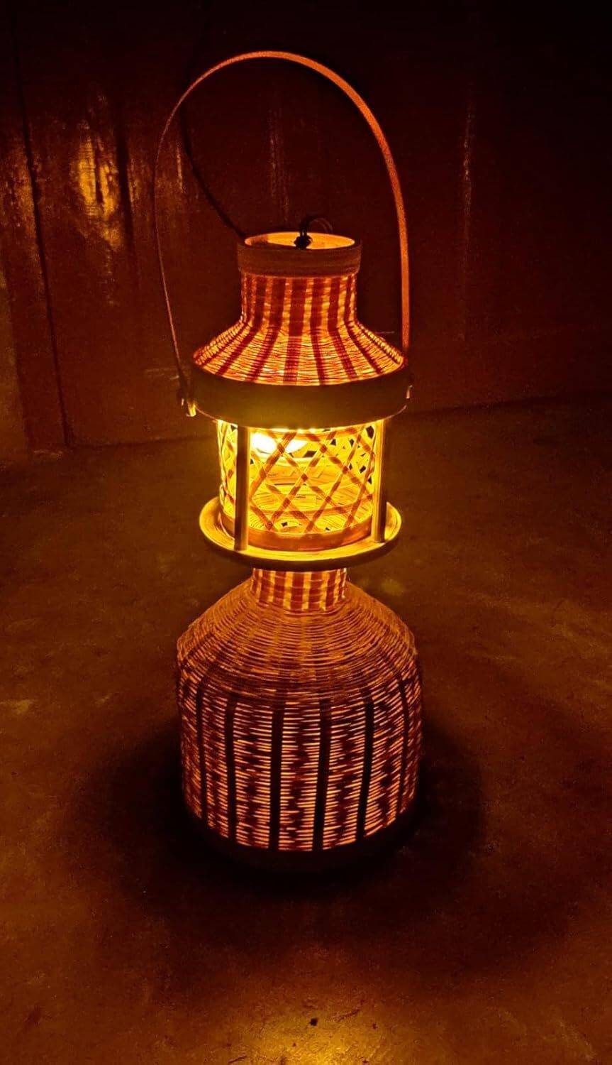 Aitihya Hand Made Bamboo Harikan Hanging Lights (Pendant Lights) Lamp Shade