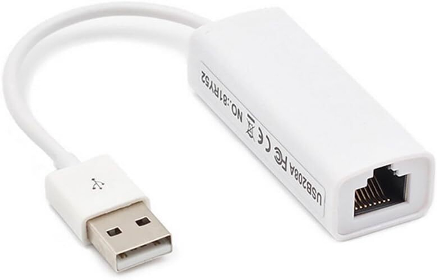 Image of WEFLY USB to RJ45 Ethernet LAN Adapter 100Mbps LAN Adapter Wired USB Lan Adapter compatible with Windows