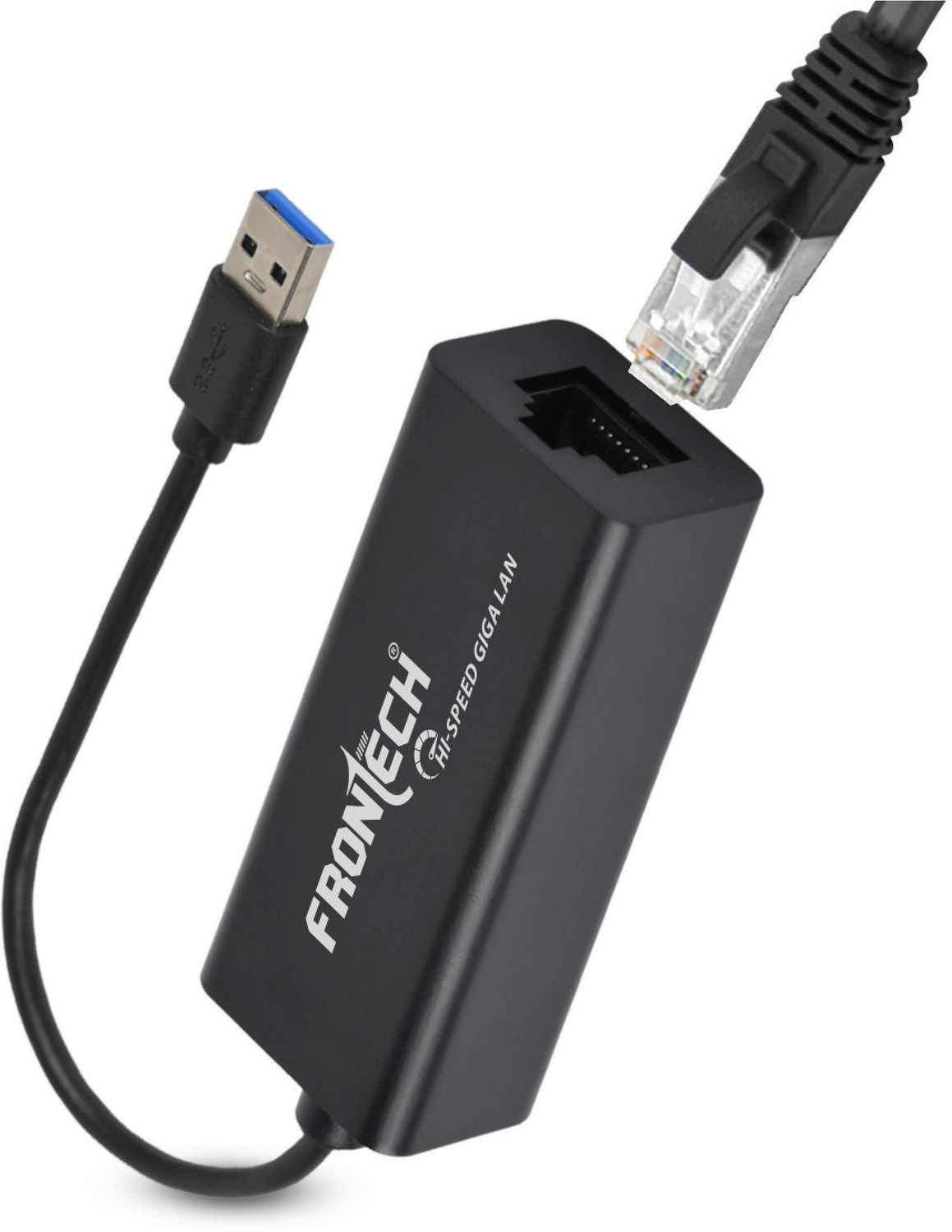 Image of Frontech USB 3.0 to Gigabit Ethernet Adapter | 1000Mbps LAN Network Converter | Wired Ethernet Lan Adapter compatible with Windows, Mac