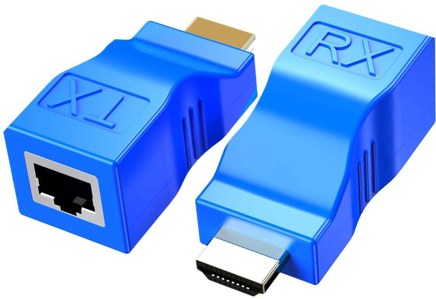 1Goal HDMI Adapter 0.2 m Hdmi Extender,Hdmi To Rj45 Network Cable Extender Converter Repeater Over Cat 5E / 6 1080P Up To