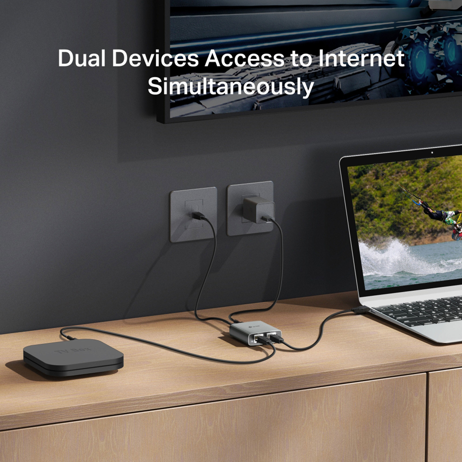 Image of TP-Link EH210 Wired Ethernet Lan Adapter compatible with Linux, Mac, Windows