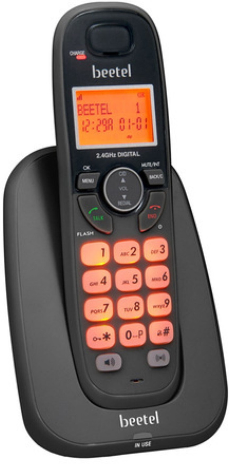 Image of Beetel X70 CORDLESS LANDLINE PHONE. Cordless Landline Phone with Answering Machine