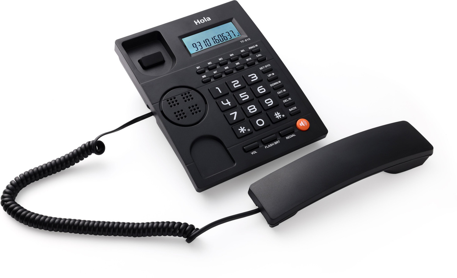 Image of HOLA TF 640 caller ID Speaker Phone with 10 - One Touch Memory Corded Landline Phone