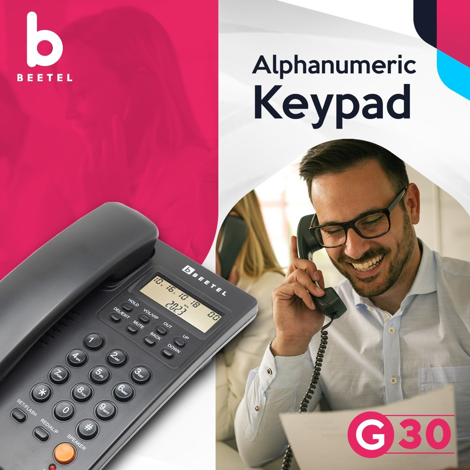 Image of Beetel G30 Corded Landline Phone