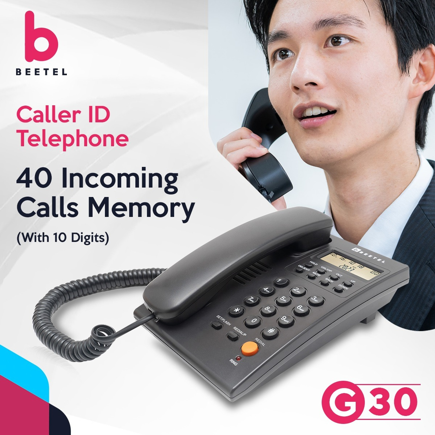 Image of Beetel G30 Corded Landline Phone