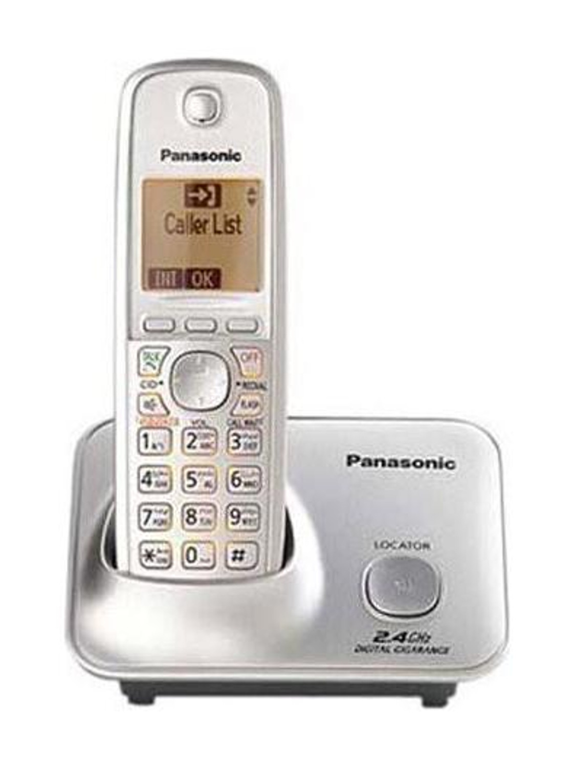 Image of Panasonic Single Line 2.4 KX-TG3711SX Digital Cordless Phone (silver) Cordless Landline Phone