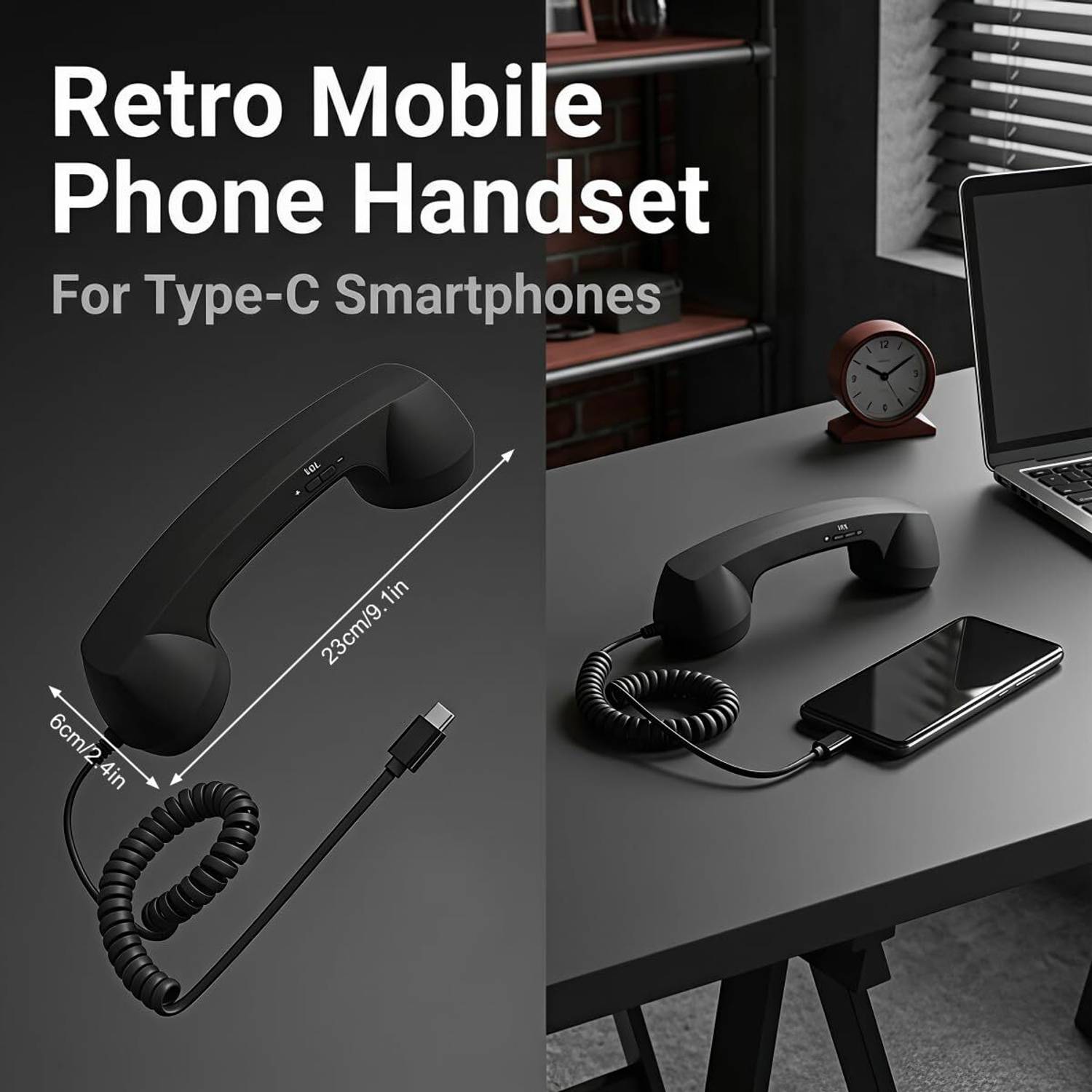 SNOWIE Retro Type C Mobile Phone Handset - Image 2