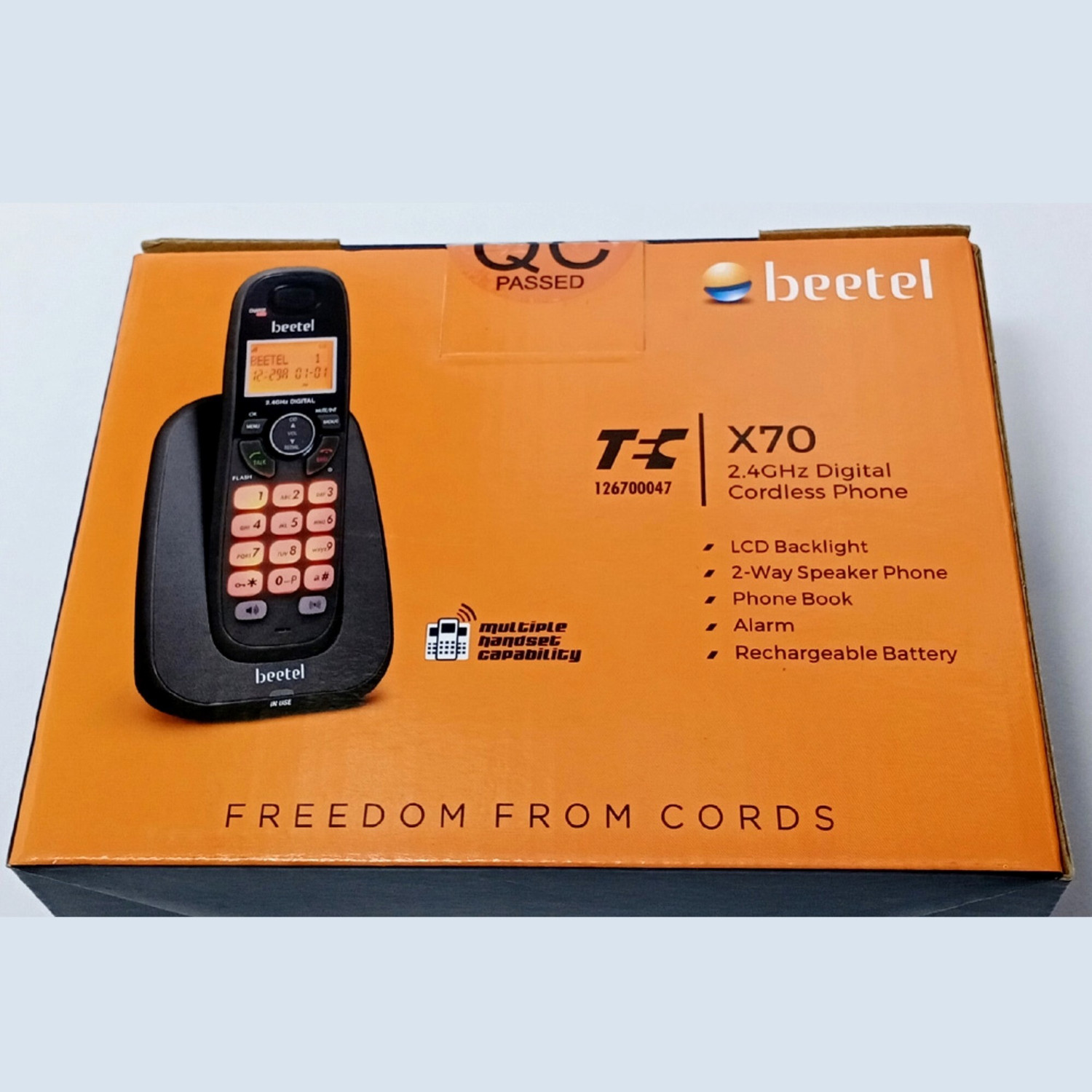 Image of Beetel X70 CORDLESS LANDLINE PHONE. Cordless Landline Phone with Answering Machine