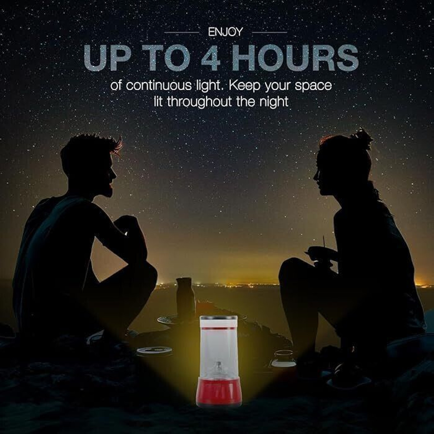 Image of HAVELLS Havells 6W LED Lantern (Luminex) Red Plastic Table Lantern