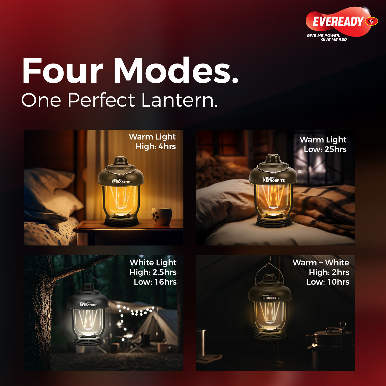 Image of EVEREADY Green Plastic Table Lantern