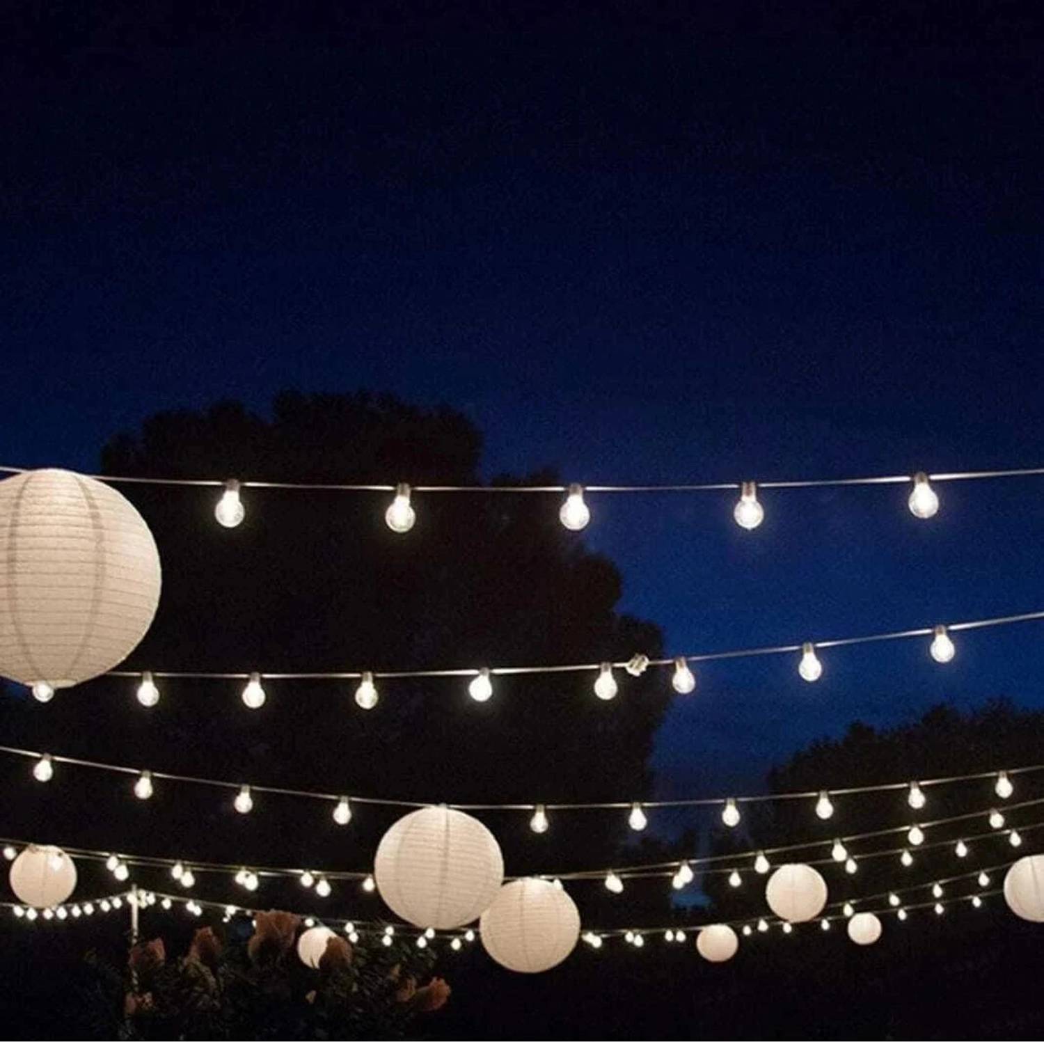 SHUANG YOU 10 Pc RoundPaper Hanging Lantern (25 cm X 25 cm, Pack