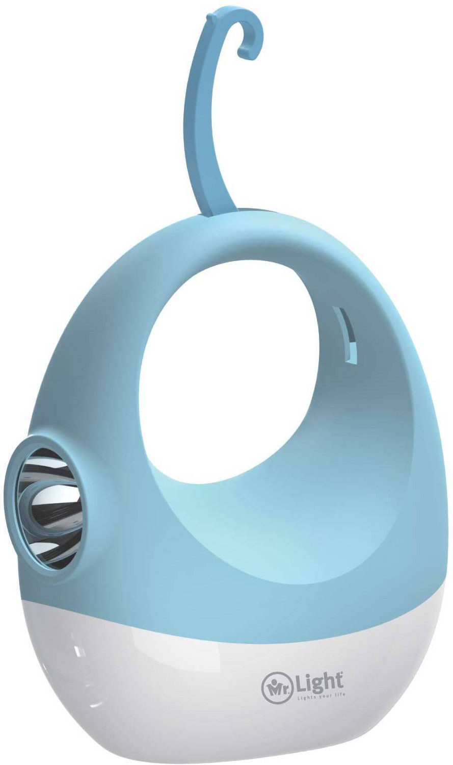Image of Mr.Light 5-in-1 Rechargeable Emergency Light / Torch ,Li-ion, Type-C, for Gifting Multicolor Plastic Hanging Lantern