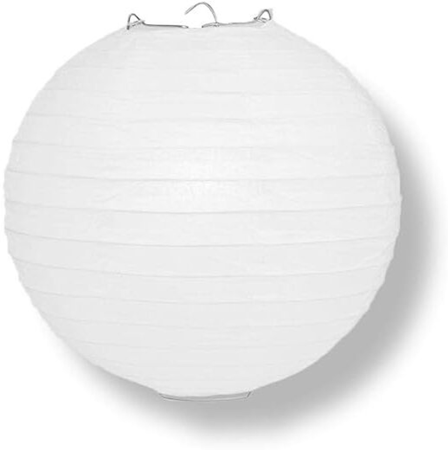 Image of Decorgram Decorative 10 Inch White Paper Lantern for Home, Garden, Party & Festival Decor White Paper Hanging Lantern
