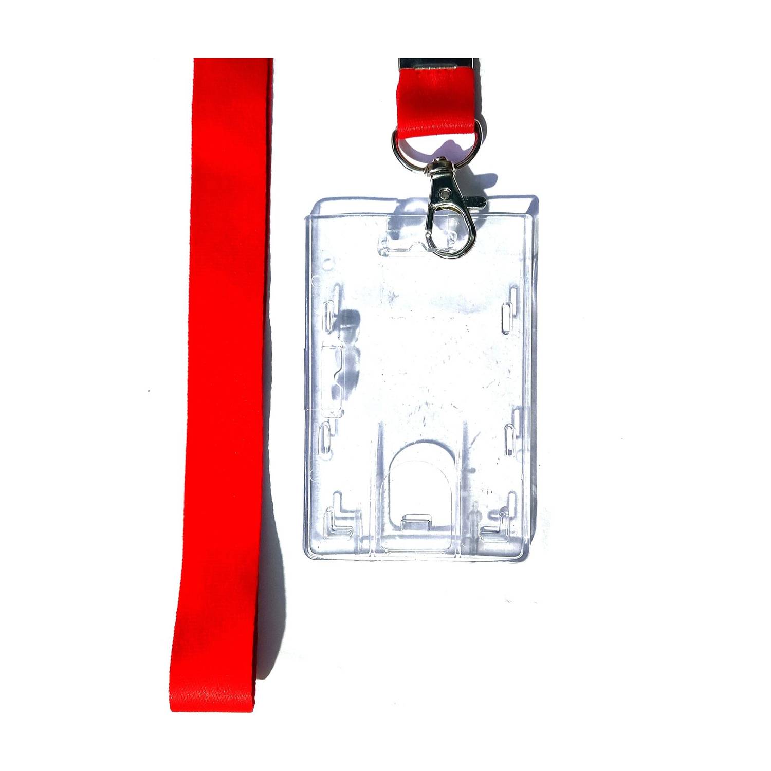 AmanGola Lanyard Ribbon with Clip, Transparent ID Card Holder/Badge for Office ID Card Lanyard