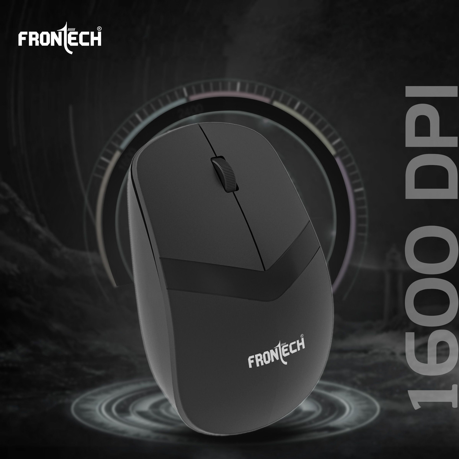 Image of Frontech Wireless Keyboard & Mouse Combo | 2.4GHz | 1600 DPI | 104 Keys | Power Saving | Combo Set